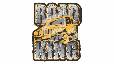 Sticker Auto - 4x4 - Road King (01)