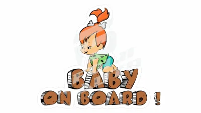 Sticker Auto - Baby on Board - Pebbles (10)