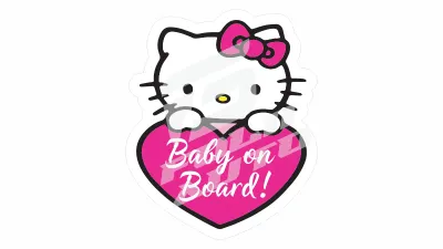 Sticker Auto - Baby on Board - Hello Kitty (13)