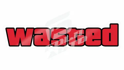 Sticker Auto - Diverse - Wasted (03)