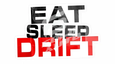 Sticker Auto - Diverse - Eat Sleep Drift (10)