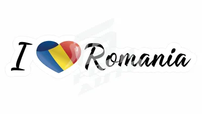 Sticker Auto - Drapel - Romania (04)