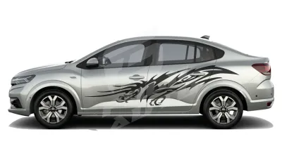 Sticker Auto - Dacia Logan - Model Tribal (01)