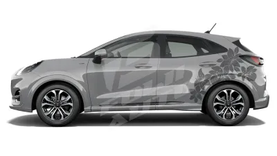 Sticker Auto Ford Puma Floral (05)
