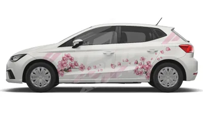 Sticker Auto Seat Ibiza Floral (02)