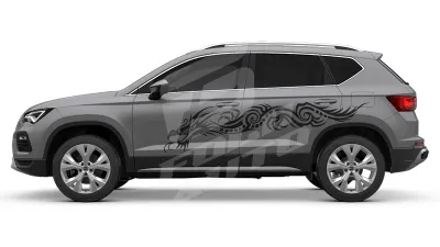 Sticker Auto - Volkswagen Touareg - Model Tribal (09)
