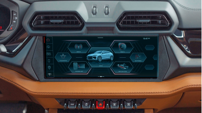 Folie de protecție hibridă ecran monitor LAMBORGHINI URUS - 12.5“ 2024 -