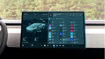 Folie de protecție hibridă ecran monitor TESLA CYBERTRUCK - 19.3“ 2024 -