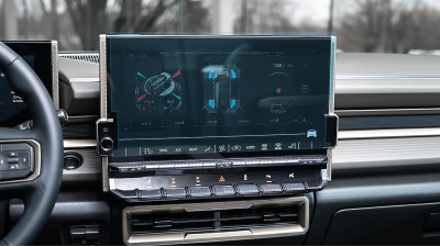 Folie de protecție hibridă ecran monitor HUMMER EV - 16.5“ 2022 -