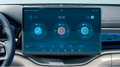Folie de protecție hibridă ecran monitor BYD SONG PLUS - 16.3“ 2022 -