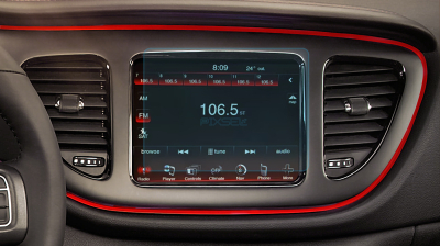 Folie de protecție hibridă ecran monitor DODGE DART - 8.2“ 2013 - 2016