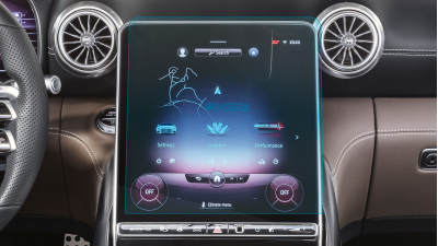 Folie de protecție hibridă ecran monitor MERCEDES BENZ AMG GT 2 DOORS - 13.5“ 2023 -