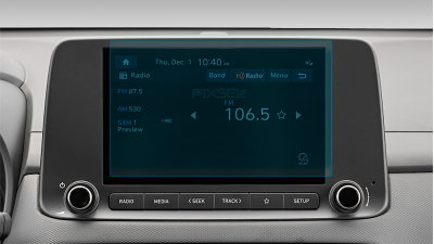 Folie de protecție hibridă ecran monitor HYUNDAI KONA - 8.9“ 2021 - 2023