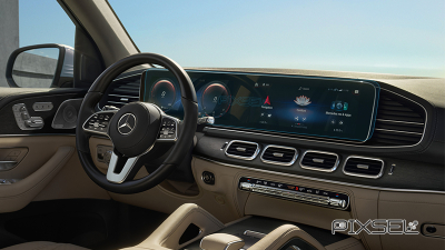Folie de protecție hibridă ecran monitor MERCEDES BENZ GLS-CLASS - 28.5“ 2019 - 2023