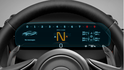 Folie de protecție hibridă ecran panoul de bord MCLAREN 750S - 11.6“ 2023 -