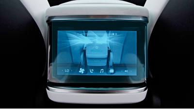 Folie de protecție hibridă ecran monitorul din spate TESLA MODEL X PLAID - 10.1“ 2022 -