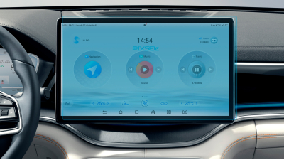 Folie de protecție hibridă ecran monitor BYD SONG PLUS - 16.2“ 2022 -