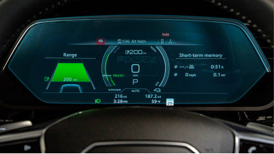 Folie de protecție hibridă ecran panoul de bord AUDI Q8 E-Tron - 14.4“ 2022 - 2025