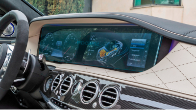 Folie de protecție hibridă ecran monitor MERCEDES BENZ S-CLASS - 28.5“ 2020 - 2026