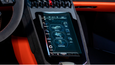 Folie de protecție hibridă ecran monitor LAMBORGHINI HURACAN - 8.2“ 2022 - 2024