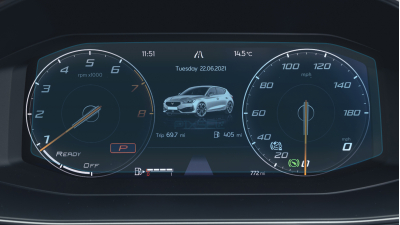 Folie de protecție hibridă ecran panoul de bord CUPRA LEON - 9.9“ 2020 - 2024