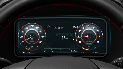 Folie de protecție hibridă ecran panoul de bord HYUNDAI KONA HYBRID - 10.7“ 2020 - 2023