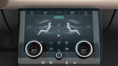 Folie de protecție hibridă ecran controlul climatizării LAND ROVER RANGE ROVER VELAR - 11.8“ 2020 - 2023