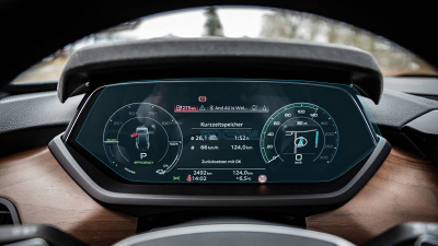 Folie de protecție hibridă ecran panoul de bord AUDI E-TRON GT - 14.4“ 2021 - 2023