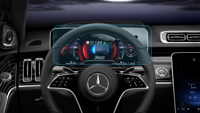 Folie de protecție hibridă ecran panoul de bord MERCEDES BENZ S-CLASS - 15.5“ 2020 - 2026