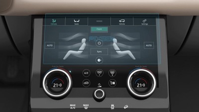 Folie de protecție hibridă ecran controlul climatizării LAND ROVER RANGE ROVER EVOQUE - 10.6“ 2018 - 2023