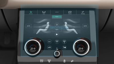Folie de protecție hibridă ecran controlul climatizării LAND ROVER RANGE ROVER EVOQUE - 11.9“ 2018 - 2023
