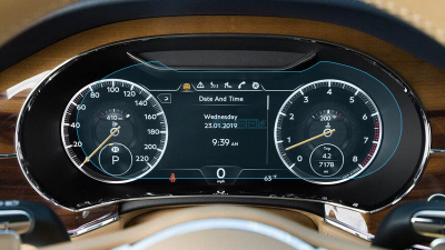 Folie de protecție hibridă ecran panoul de bord BENTLEY CONTINENTAL GT - 12“ 2024 -