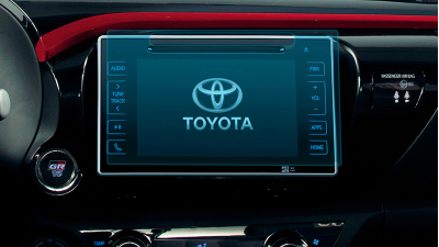 Folie de protecție hibridă ecran monitor TOYOTA HILUX - 10“ 2015 - 2020