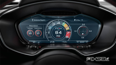 Folie de protecție hibridă ecran panoul de bord AUDI TT - 11.8“ 2014 - 2023