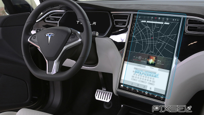 Folie de protecție hibridă ecran monitor TESLA MODEL S - 16.8“ 2016 - 2021
