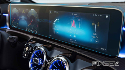 Folie de protecție hibridă ecran monitor MERCEDES BENZ GLB-CLASS - 24.7“ 2019 - 2025