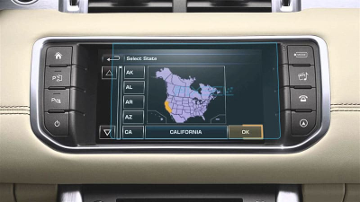 Folie de protecție hibridă ecran monitor LAND ROVER RANGE ROVER EVOQUE - 7.6“ 2011 - 2015