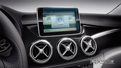 Folie de protecție hibridă ecran monitor MERCEDES BENZ B-CLASS - 6.9“ 2013 - 2015