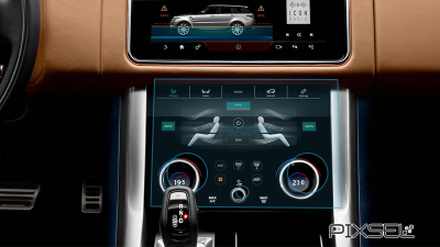 Folie de protecție hibridă ecran controlul climatizării LAND ROVER RANGE ROVER SPORT - 11.6“ 2017 - 2022