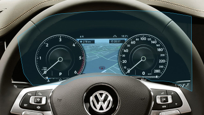 Folie de protecție hibridă ecran panoul de bord VOLKSWAGEN TOUAREG - 16.2“ 2018 - 2023