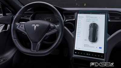 Folie de protecție hibridă ecran monitor TESLA MODEL X - 16.8“ 2015 - 2021