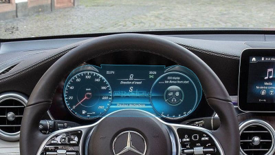 Folie de protecție hibridă ecran panoul de bord MERCEDES BENZ GLC-CLASS - 12.1“ 2019 - 2023