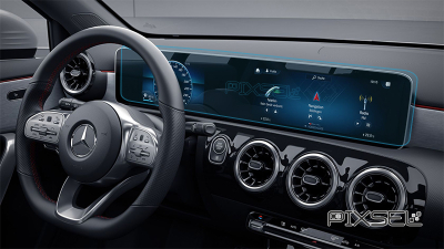 Folie de protecție hibridă ecran monitor MERCEDES BENZ A-CLASS - 24.7“ 2018 -