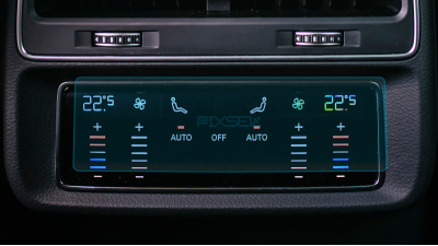 Folie de protecție hibridă ecran controlul climatizării din spate AUDI Q7 / SQ7 - 6.6“ 2019 - 2023