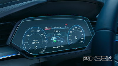 Folie de protecție hibridă ecran panoul de bord AUDI E-TRON - 14.4“ 2018 - 2022