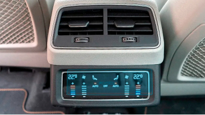 Folie de protecție hibridă ecran controlul climatizării din spate AUDI E-TRON - 6.6“ 2018 - 2022