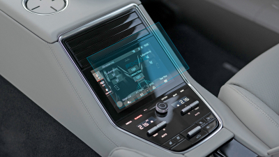 Folie de protecție hibridă ecran monitorul cotierei PORSCHE PANAMERA - 8.5“ 2017 - 2023