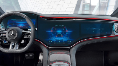 Folie de protecție hibridă ecran MBUX Hyperscreen (2 părți) MERCEDES BENZ EQE - 48.9“ 2022 -