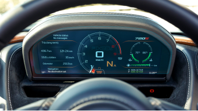 Folie de protecție hibridă ecran panoul de bord MCLAREN 720S - 11.3“ 2017 - 2023