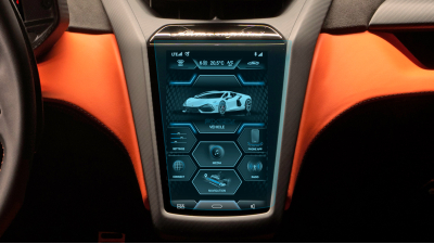 Folie de protecție hibridă ecran monitor LAMBORGHINI TEMERARIO - 9.6“ 2025 -